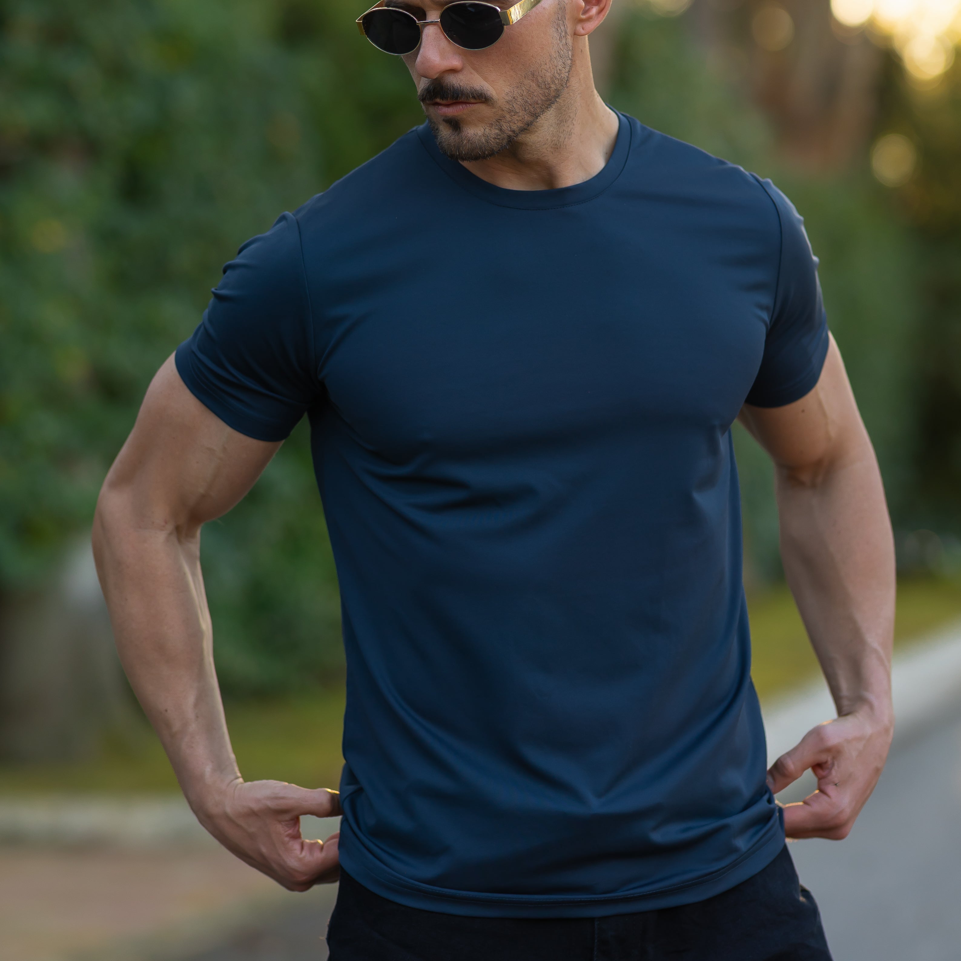 Verso Men's Crew Neck T-Shirt – Slim Fit Short Sleeve