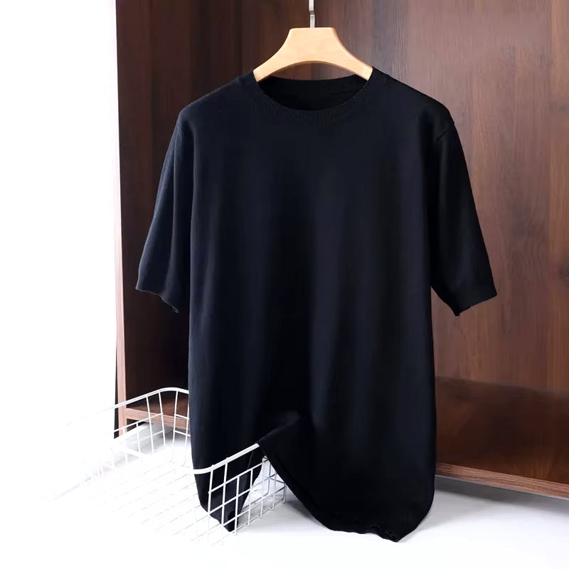 Amalfi Men's Merino Wool T-Shirt – Lightweight Short Sleeve