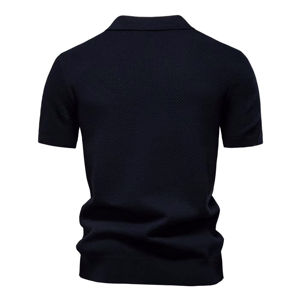 Verona Men's Mesh Polo Shirt – Breathable Short Sleeve