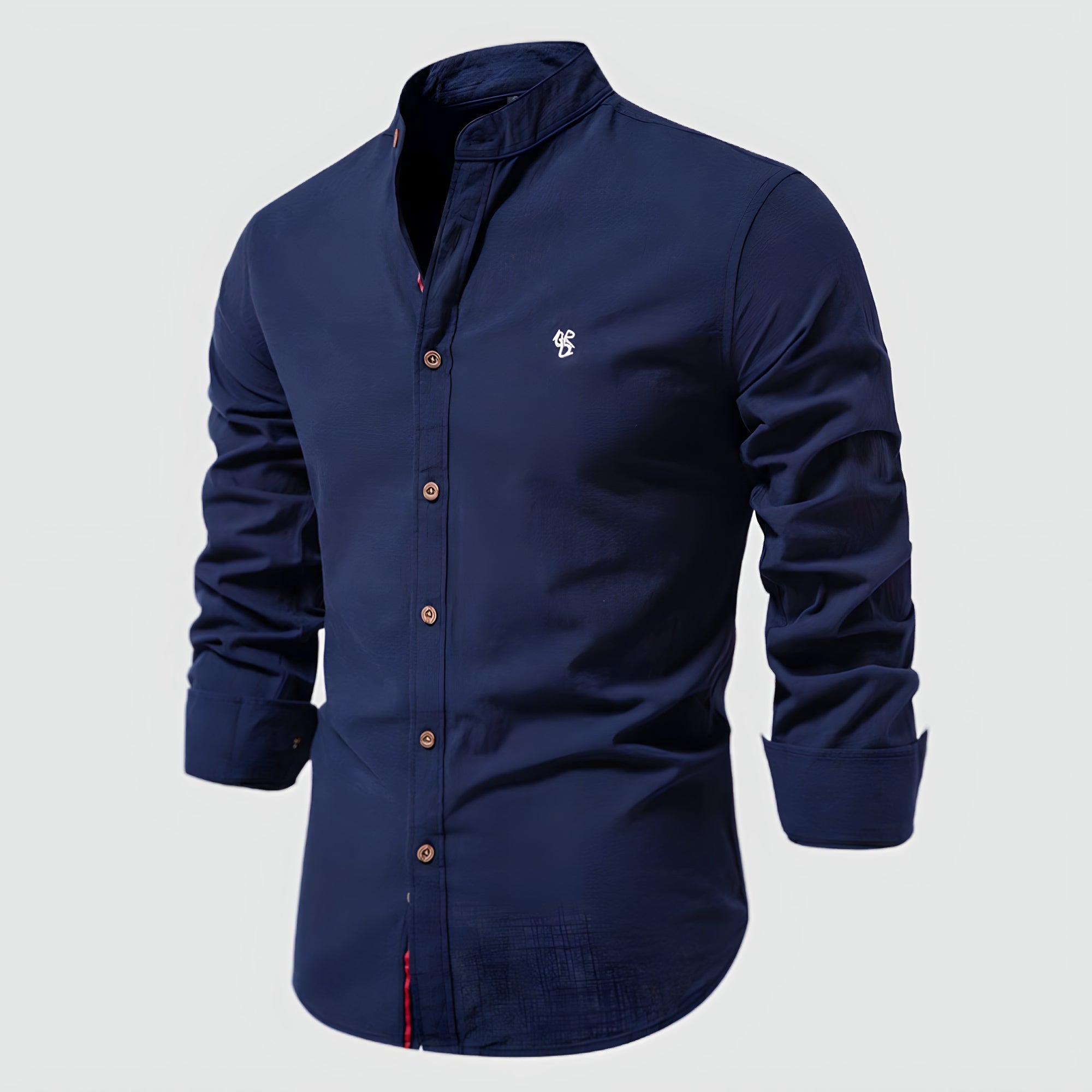 Virtuoso Men's Linen Shirt – Classic Long Sleeve Fit