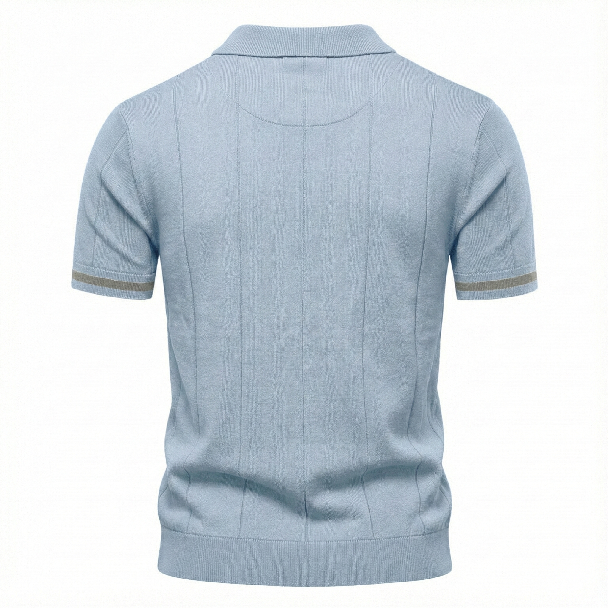 Torino Men's Quarter-Zip Polo Shirt – Short Sleeve Slim Fit