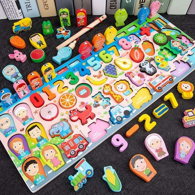 Montessori Educational Wooden Toys for Kids