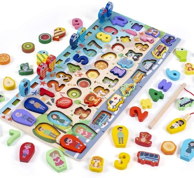 Montessori Educational Wooden Toys for Kids