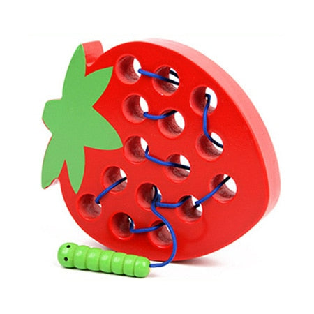Montessori Educational Wooden Toys – Worm Eat Fruit