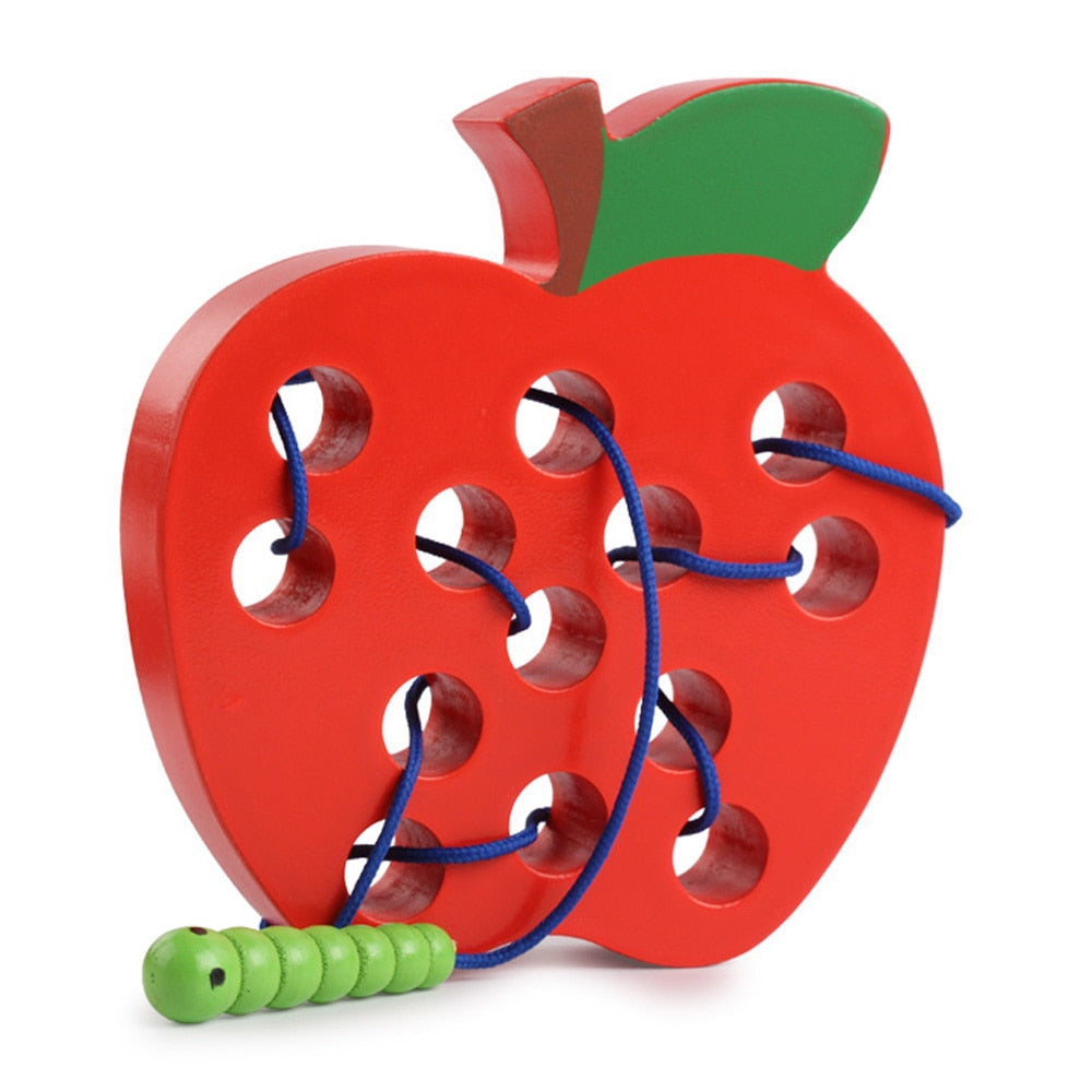 Montessori Educational Wooden Toys – Worm Eat Fruit