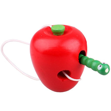 Montessori Educational Wooden Toys – Worm Eat Fruit