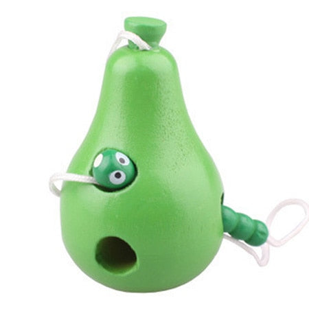Montessori Educational Wooden Toys – Worm Eat Fruit