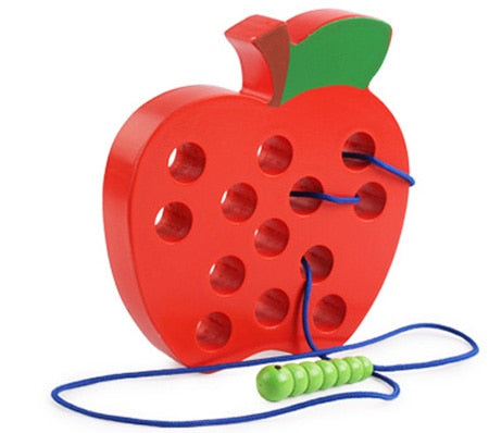 Montessori Educational Wooden Toys – Worm Eat Fruit