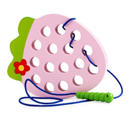 Montessori Educational Wooden Toys – Worm Eat Fruit