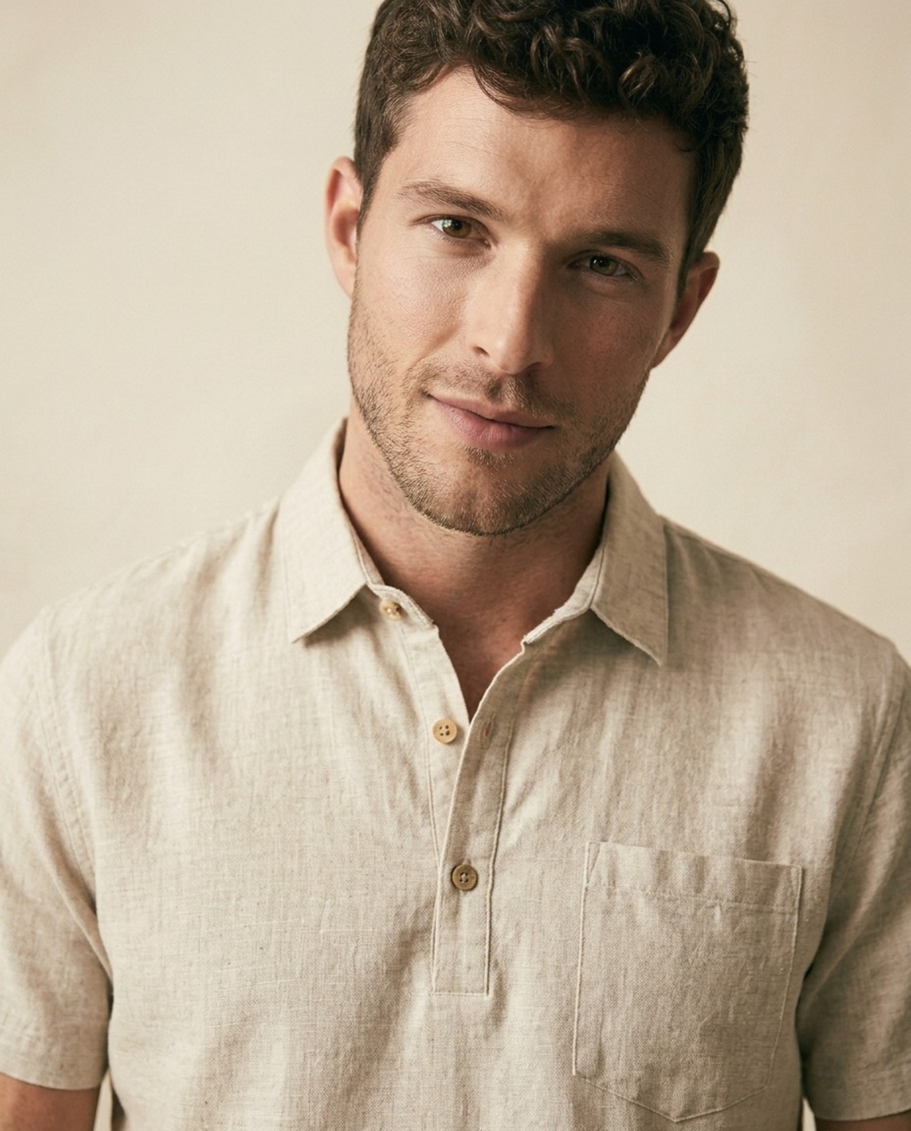 CB Refined Linen Resort Polo