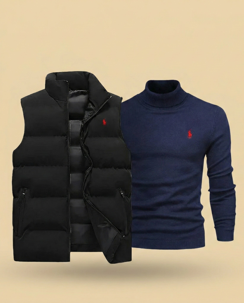 RL Estate Quilted Vest & Pullover Set (CLEARANCE)