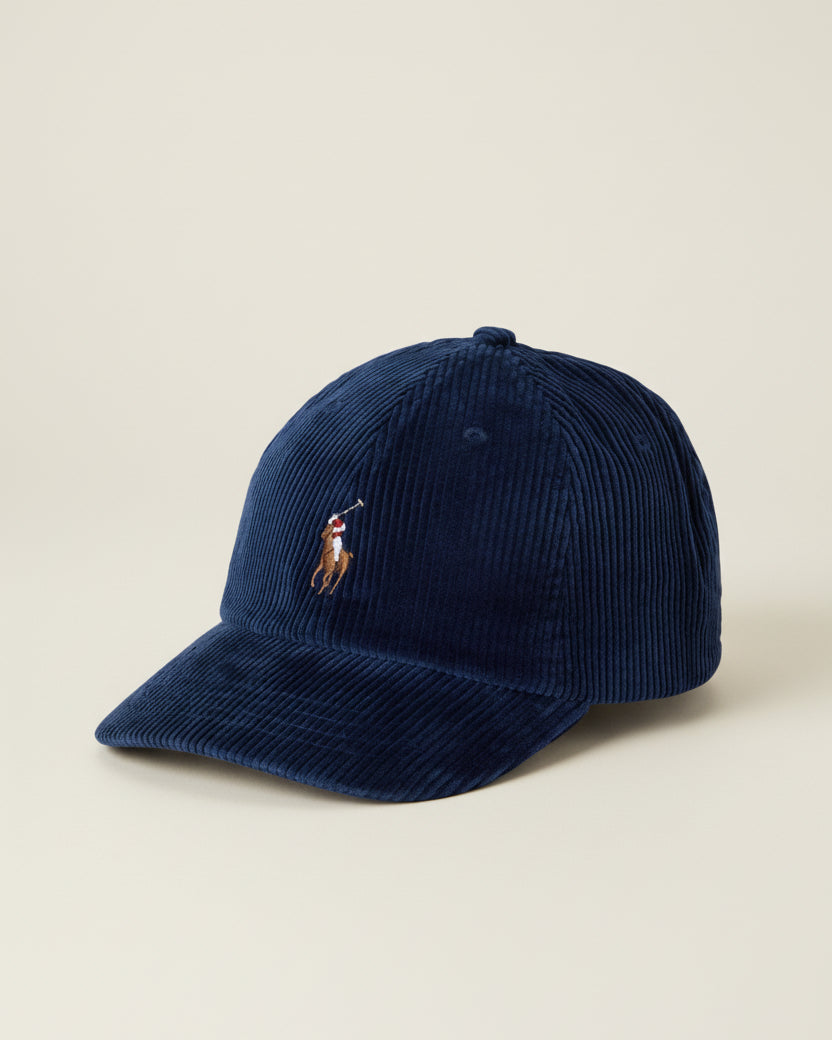 RL Fine Ribbed Corduroy Cap