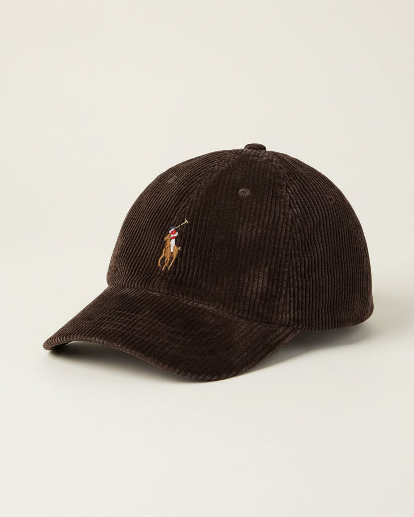 RL Fine Ribbed Corduroy Cap