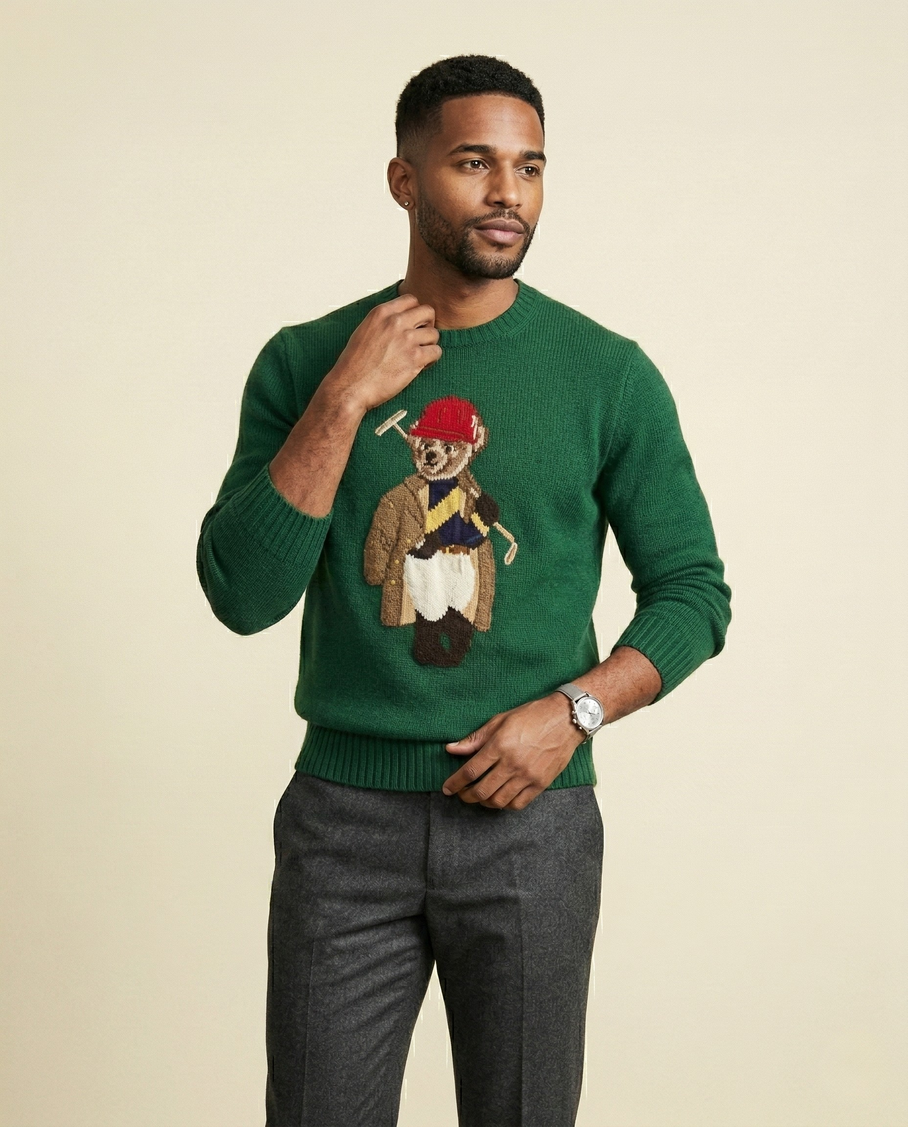 RL Polo Bear Golf Knit Sweater