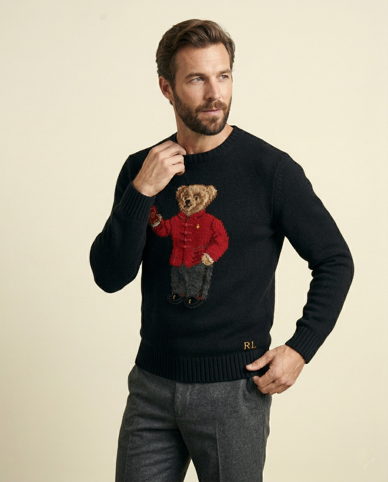 RL Gentleman Bear Knit Sweater
