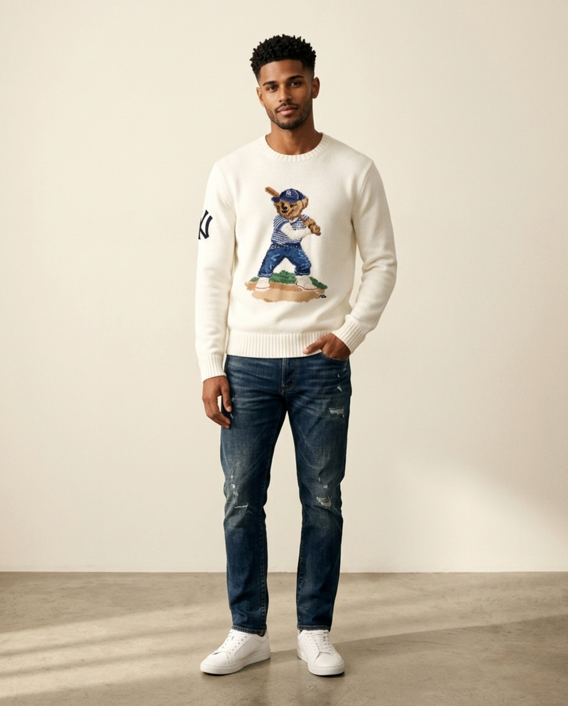 RL Polo Bear NY Knit Sweater