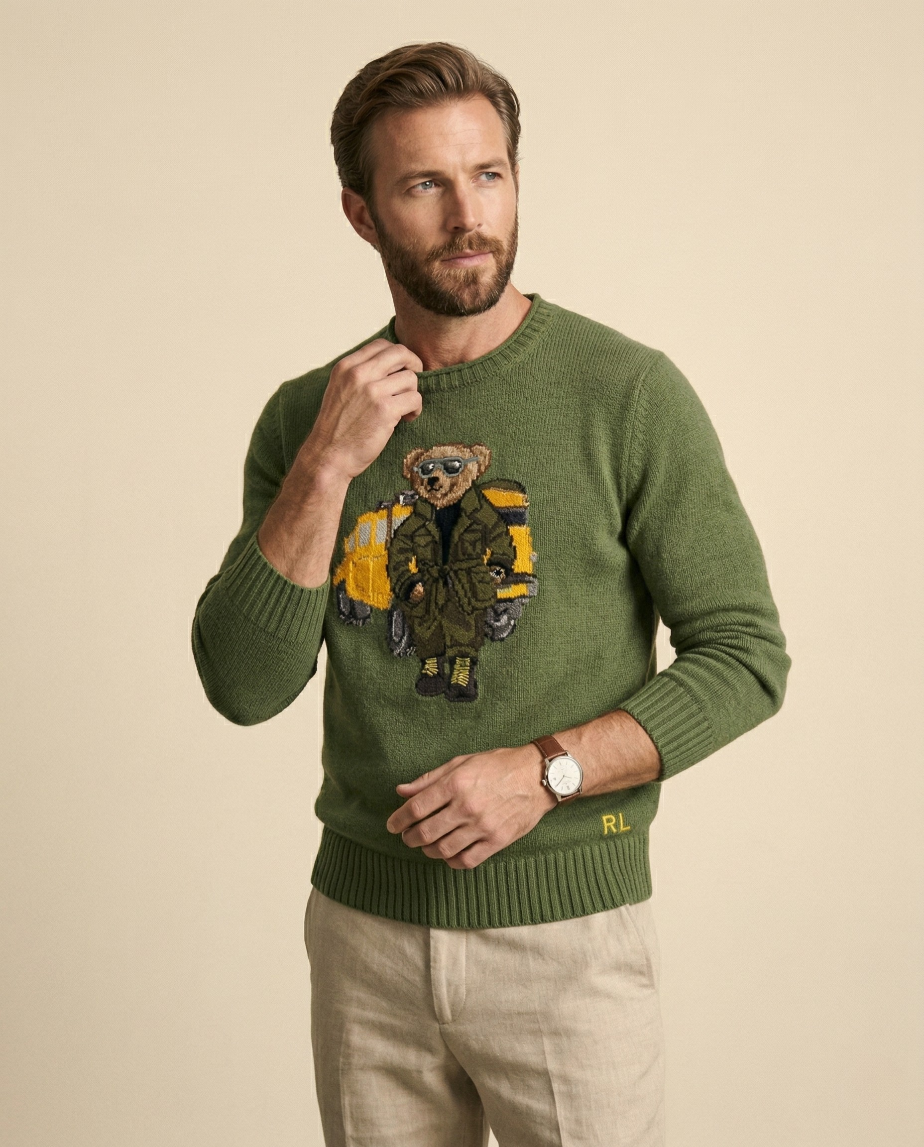 RL Polo Bear Ranger Knit Sweater