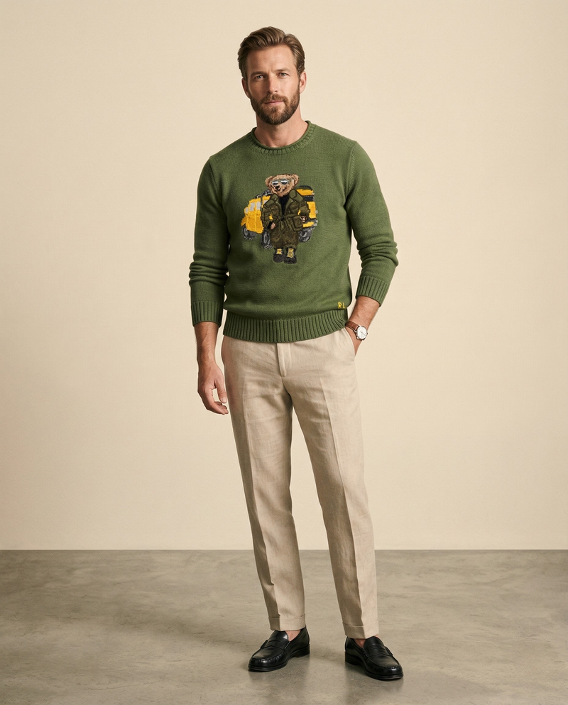 RL Polo Bear Ranger Knit Sweater
