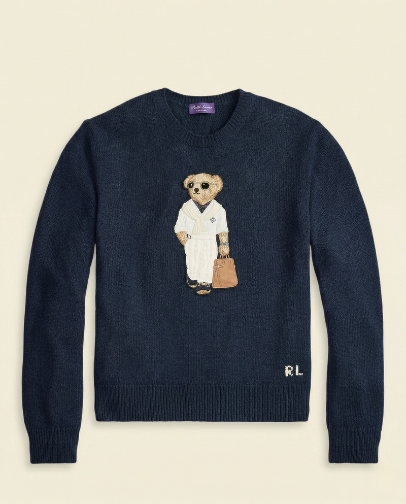 RL Polo Bear Robe Knit Sweater