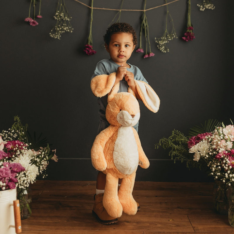 Big 20" Floppy Nibble Bunny- Apricot Cream