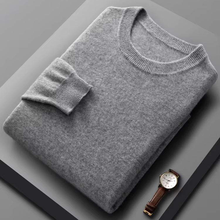 Cirano Men's Merino Crew Neck Sweater – Lightweight Knit
