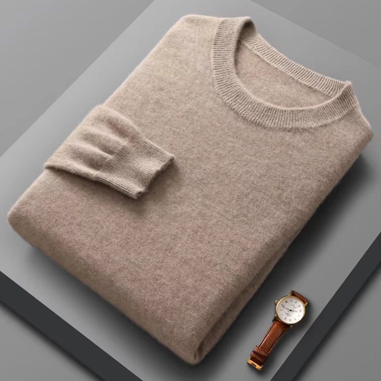 Cirano Men's Merino Crew Neck Sweater – Lightweight Knit
