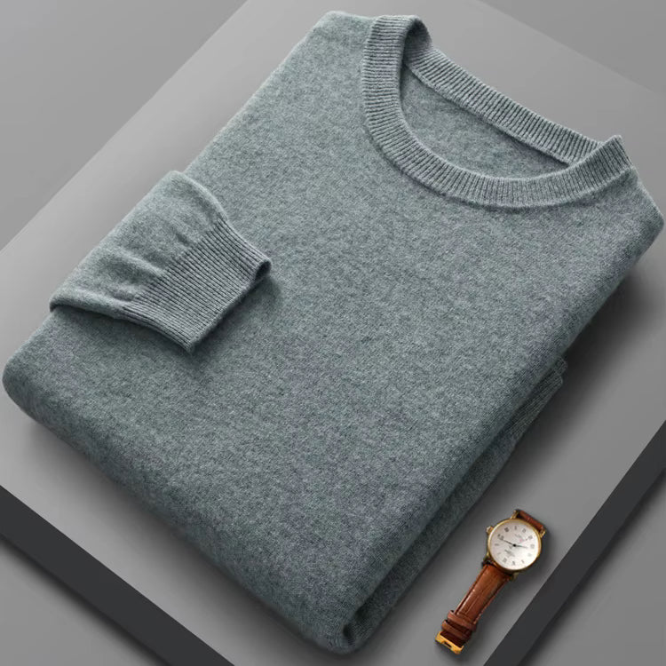 Cirano Men's Merino Crew Neck Sweater – Lightweight Knit