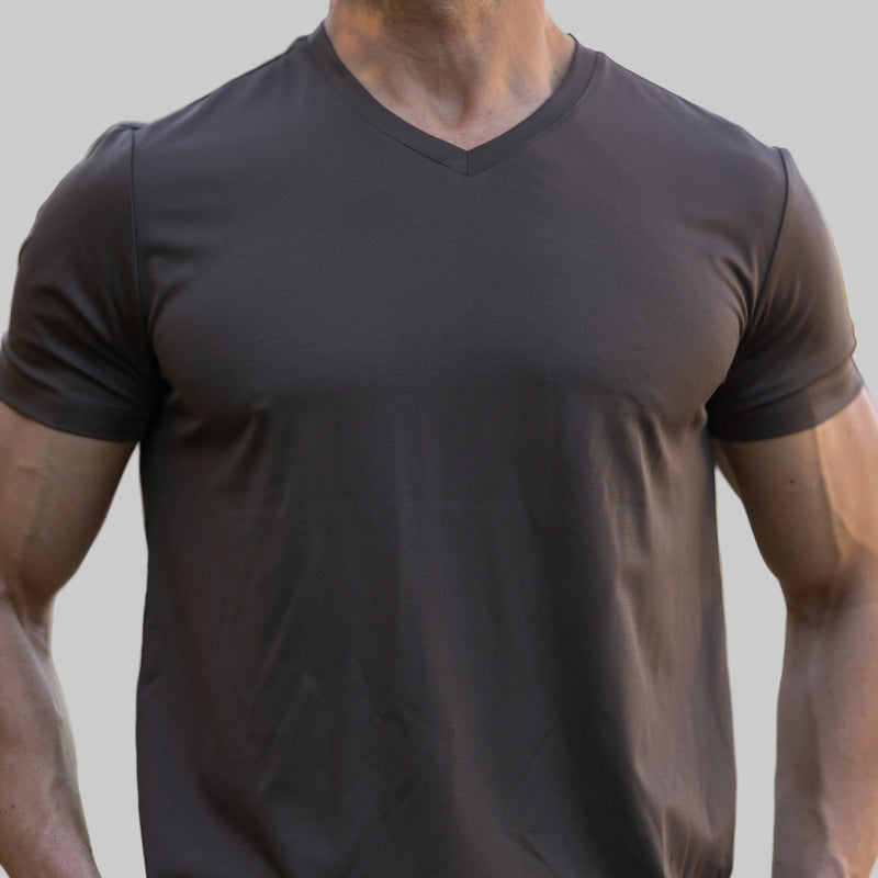 Verso Men's V-Neck T-Shirt – Slim Fit Short Sleeve