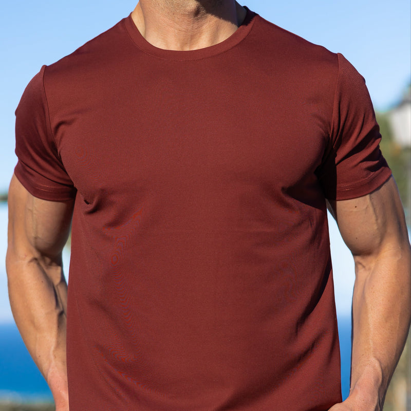 Verso Men's Crew Neck T-Shirt – Slim Fit Short Sleeve