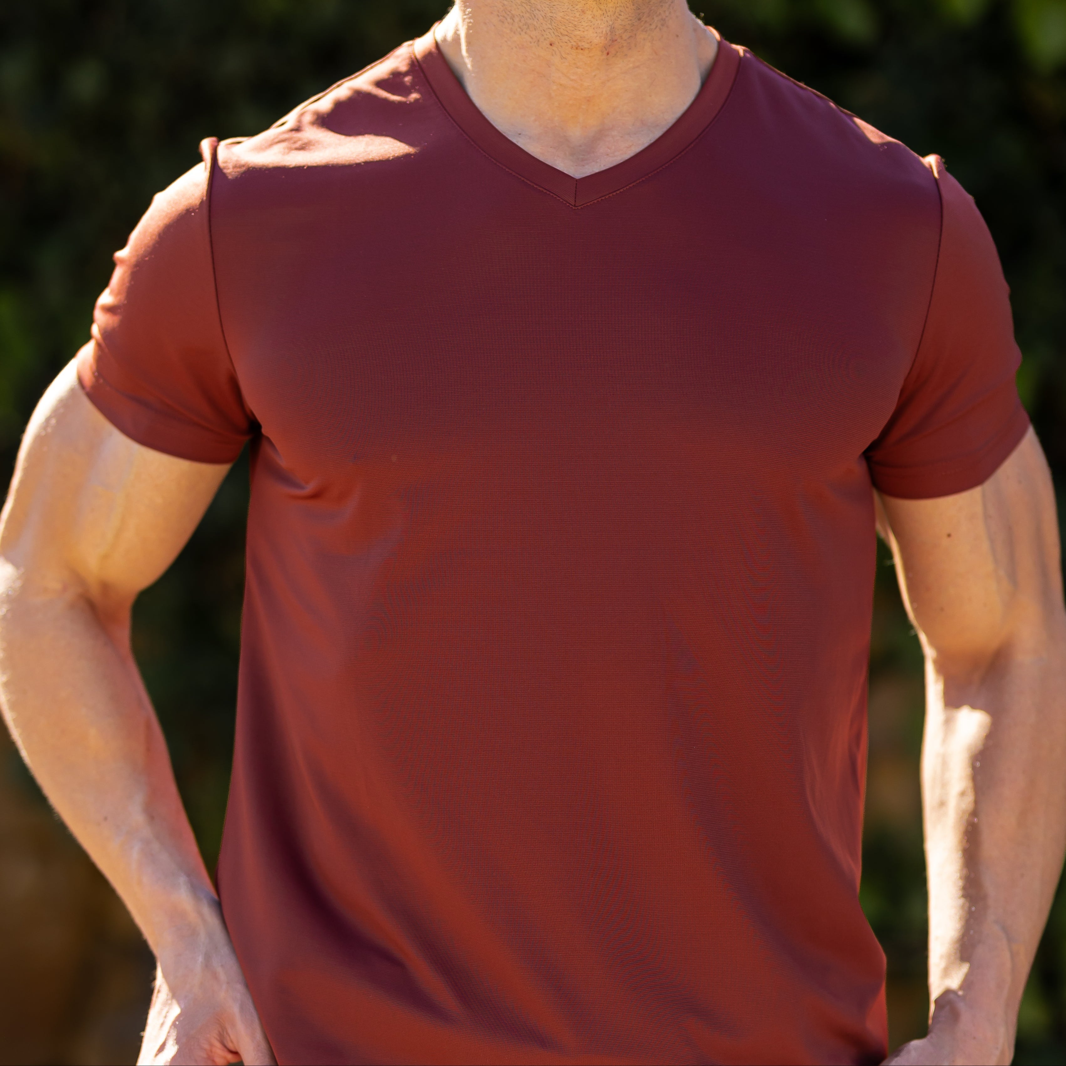 Verso Men's V-Neck T-Shirt – Slim Fit Short Sleeve