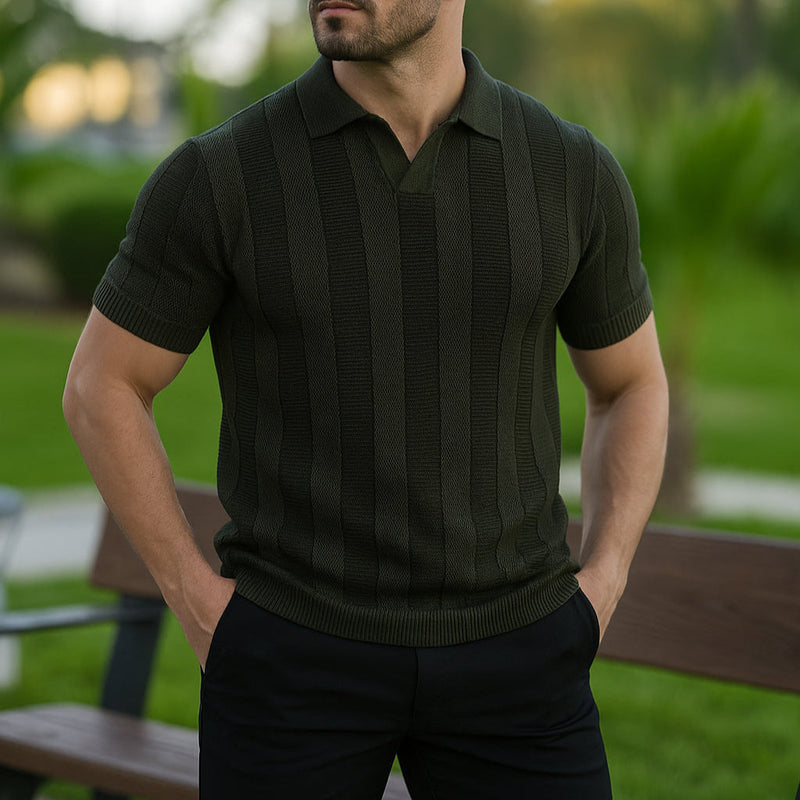 Verona Forte Men's Mesh Polo Shirt – Breathable Slim Fit