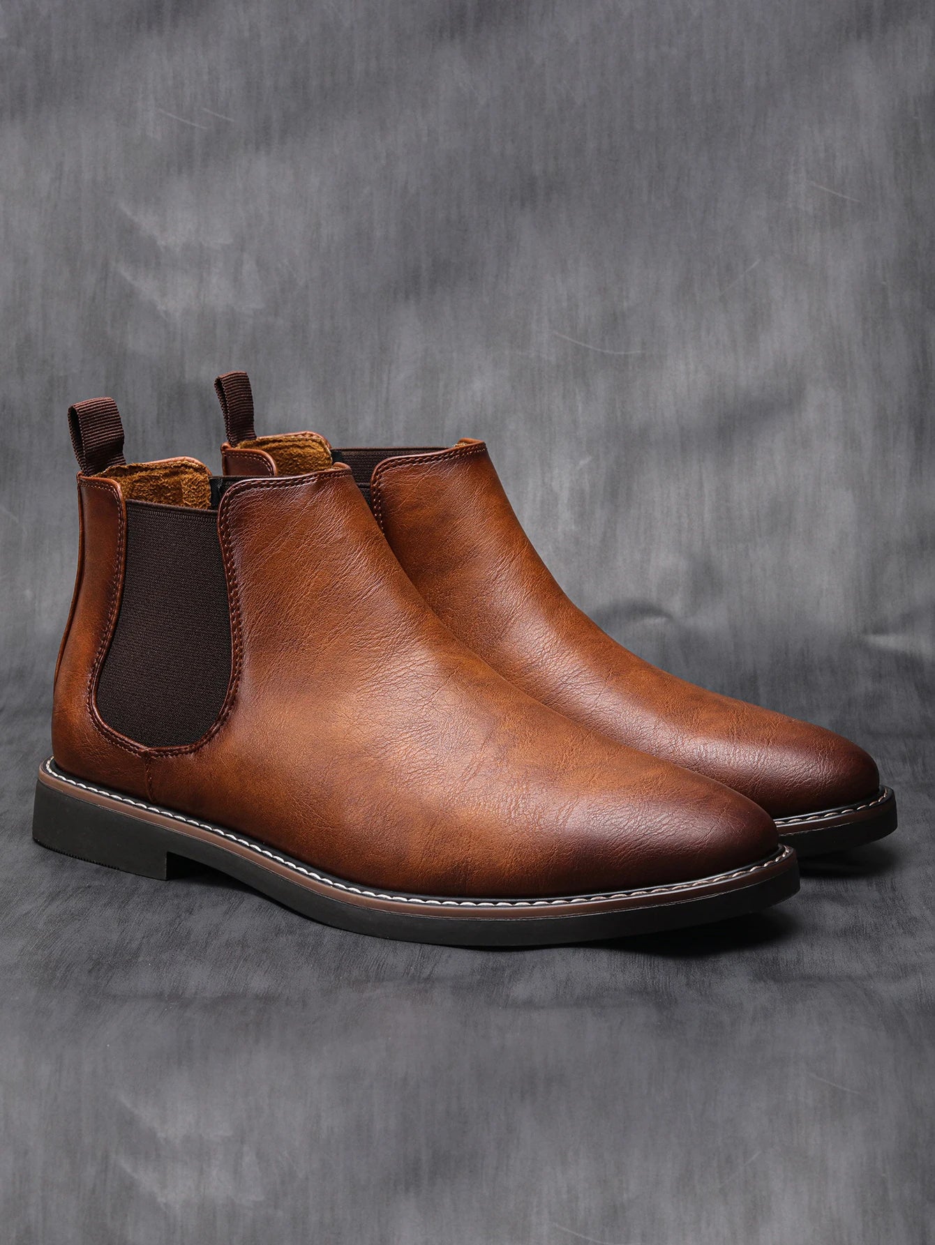 Ezzio Men's Leather Step-In Boots – Smart Casual Style