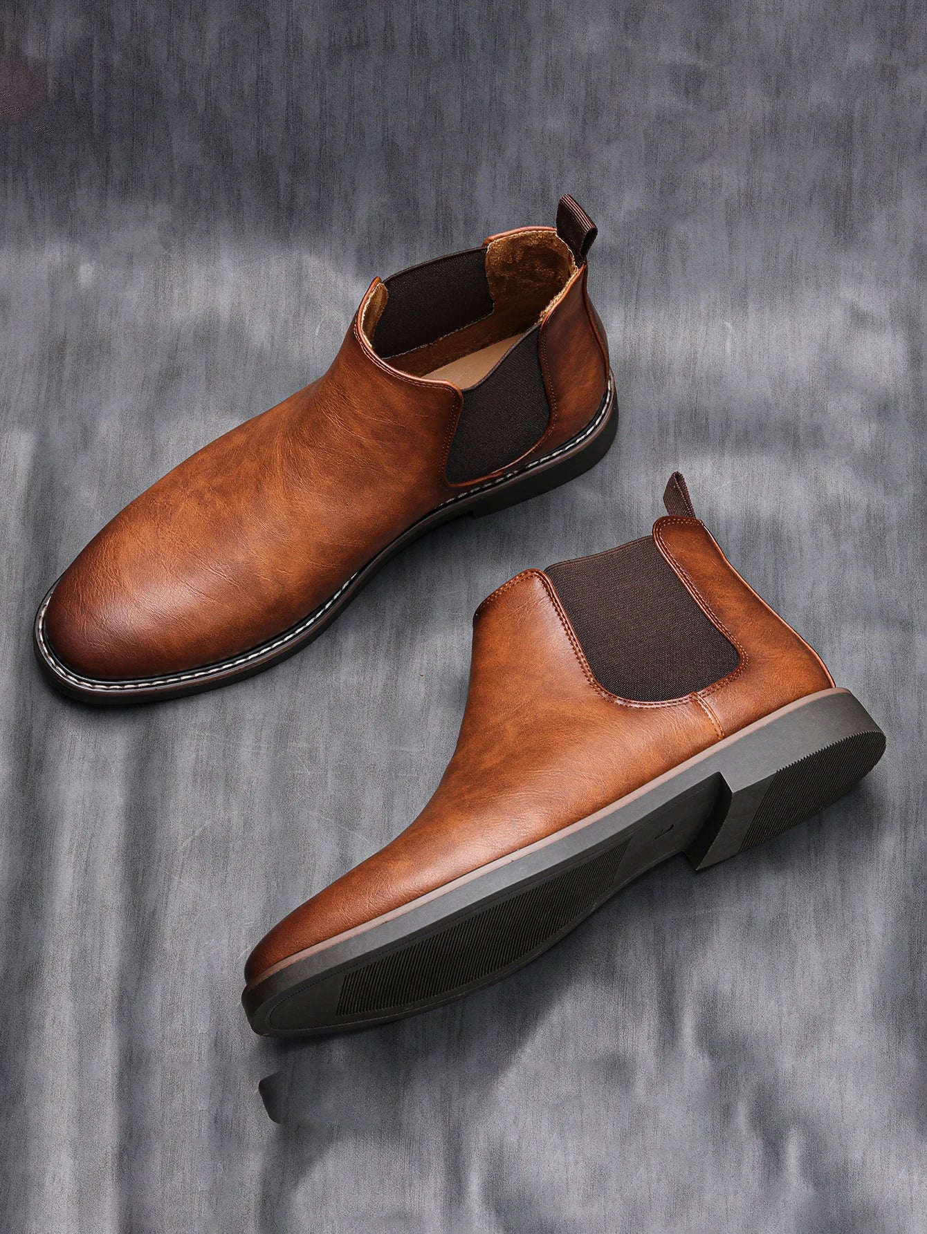 Ezzio Men's Leather Step-In Boots – Smart Casual Style