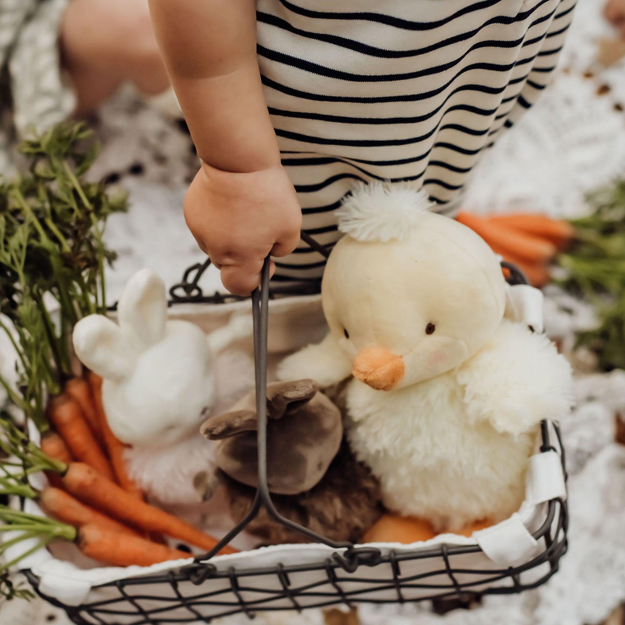 Wee Peep - 8” Soft Stuffed Duck with Embroidered Details