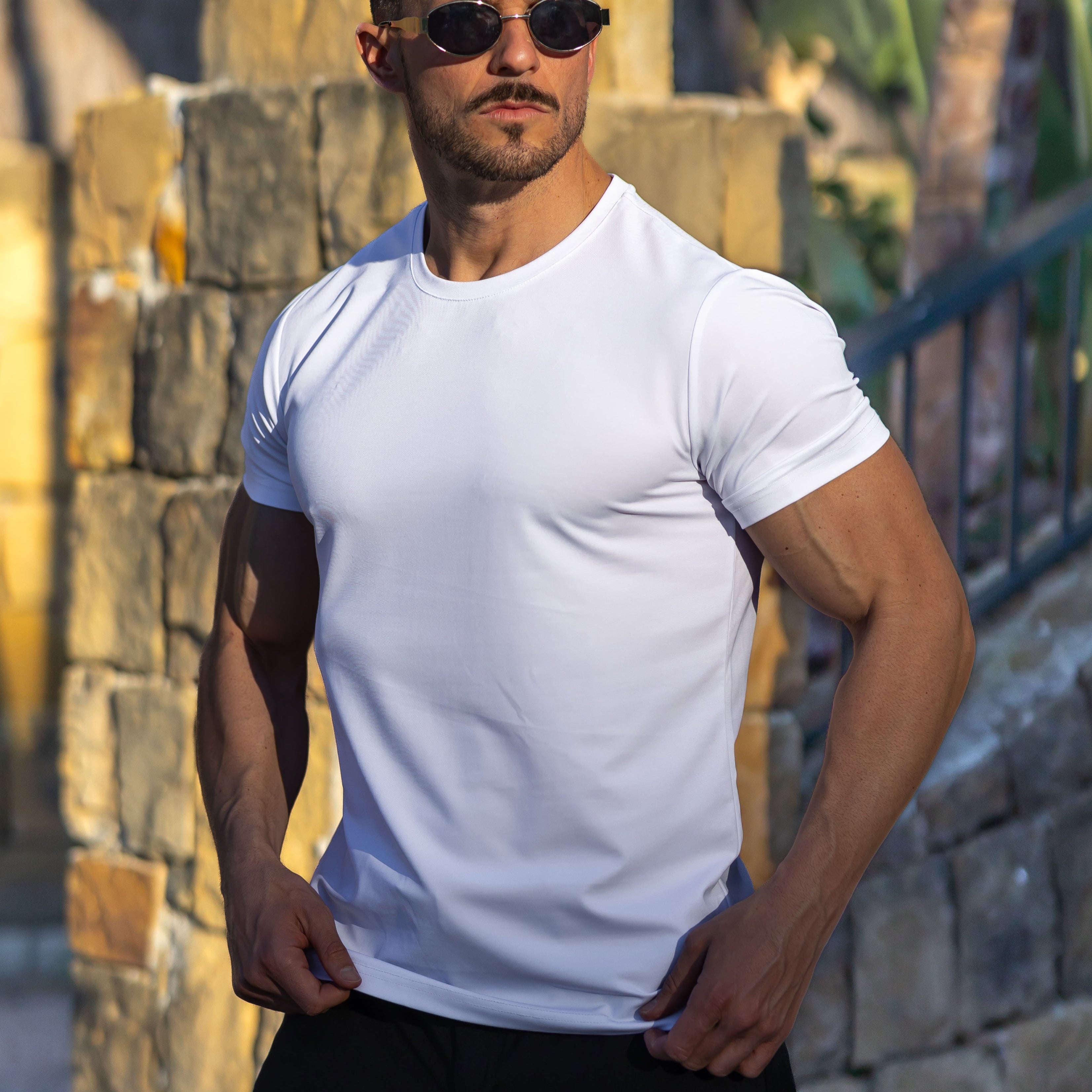Verso Men's Crew Neck T-Shirt – Slim Fit Short Sleeve