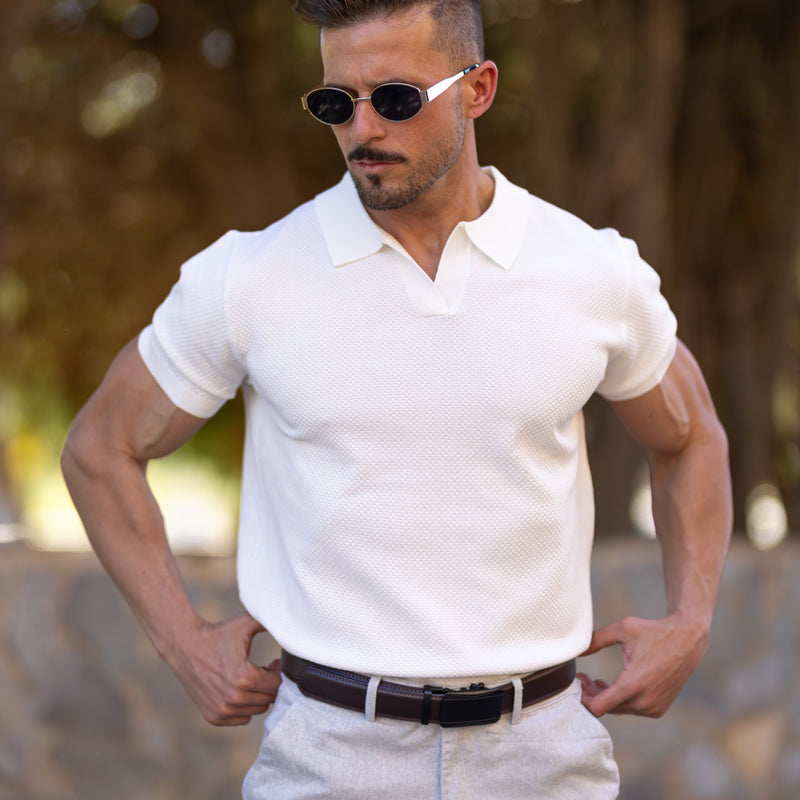 Verona Men's Mesh Polo Shirt – Breathable Short Sleeve