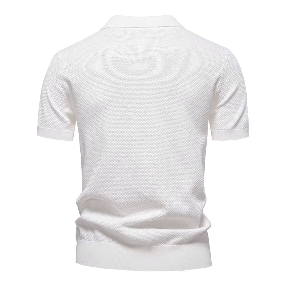 Verona Men's Mesh Polo Shirt – Breathable Short Sleeve