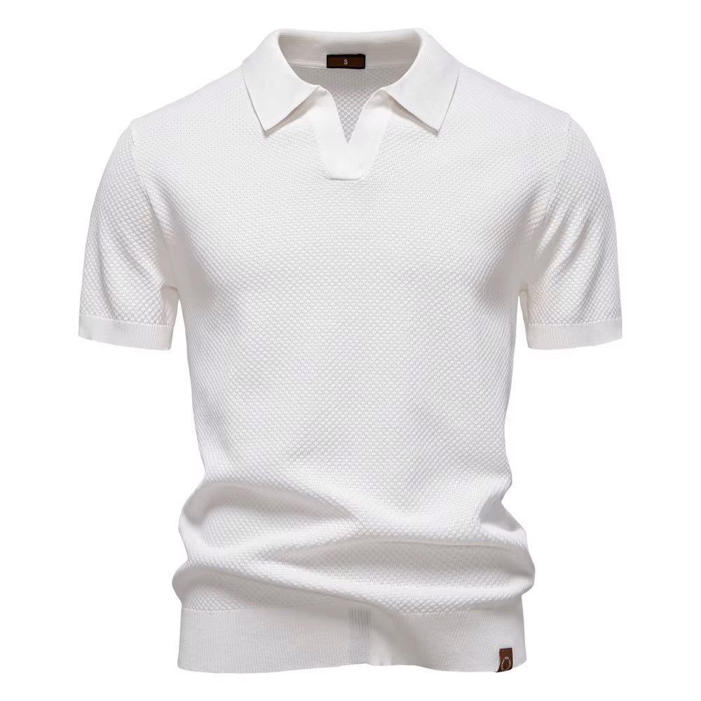 Verona Men's Mesh Polo Shirt – Breathable Short Sleeve