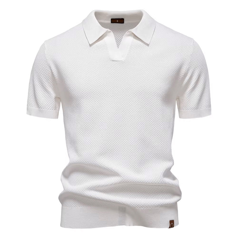 Verona Men's Mesh Polo Shirt – Breathable Short Sleeve