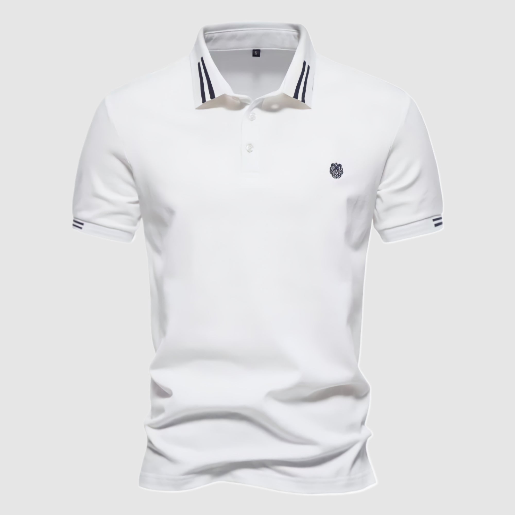 Leoncello Men's Cotton Polo Shirt – Short Sleeve Muscle Fit